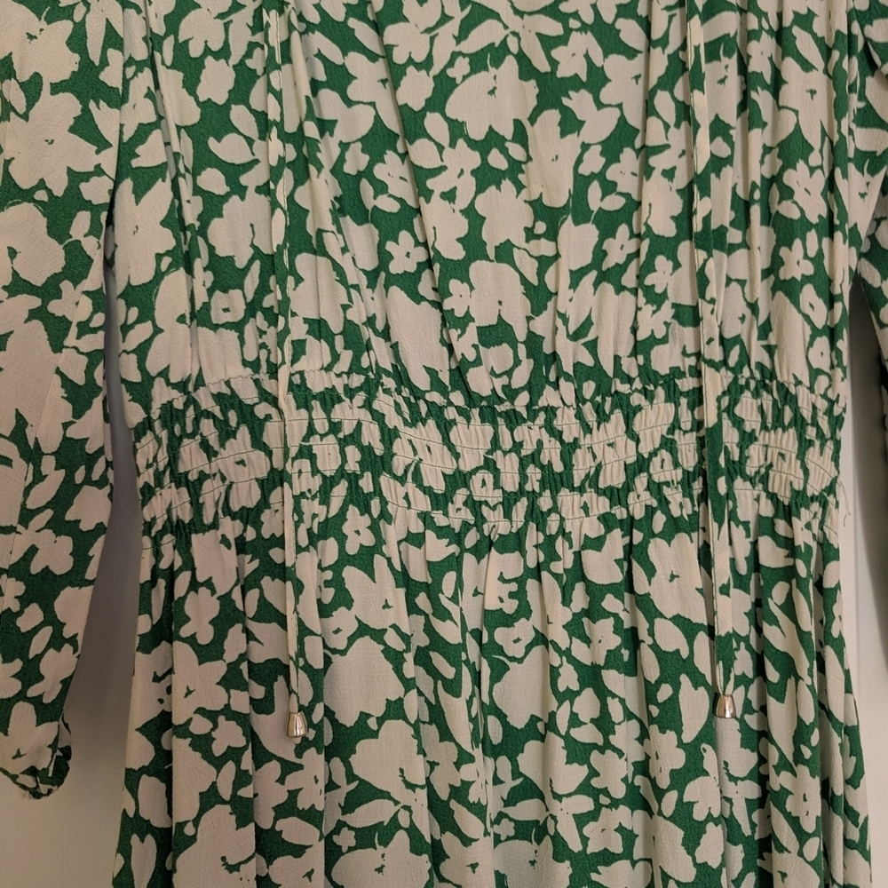 Phase Eight UK 10 Us 6 Floral Green and White Dress - Picture 7 of 10